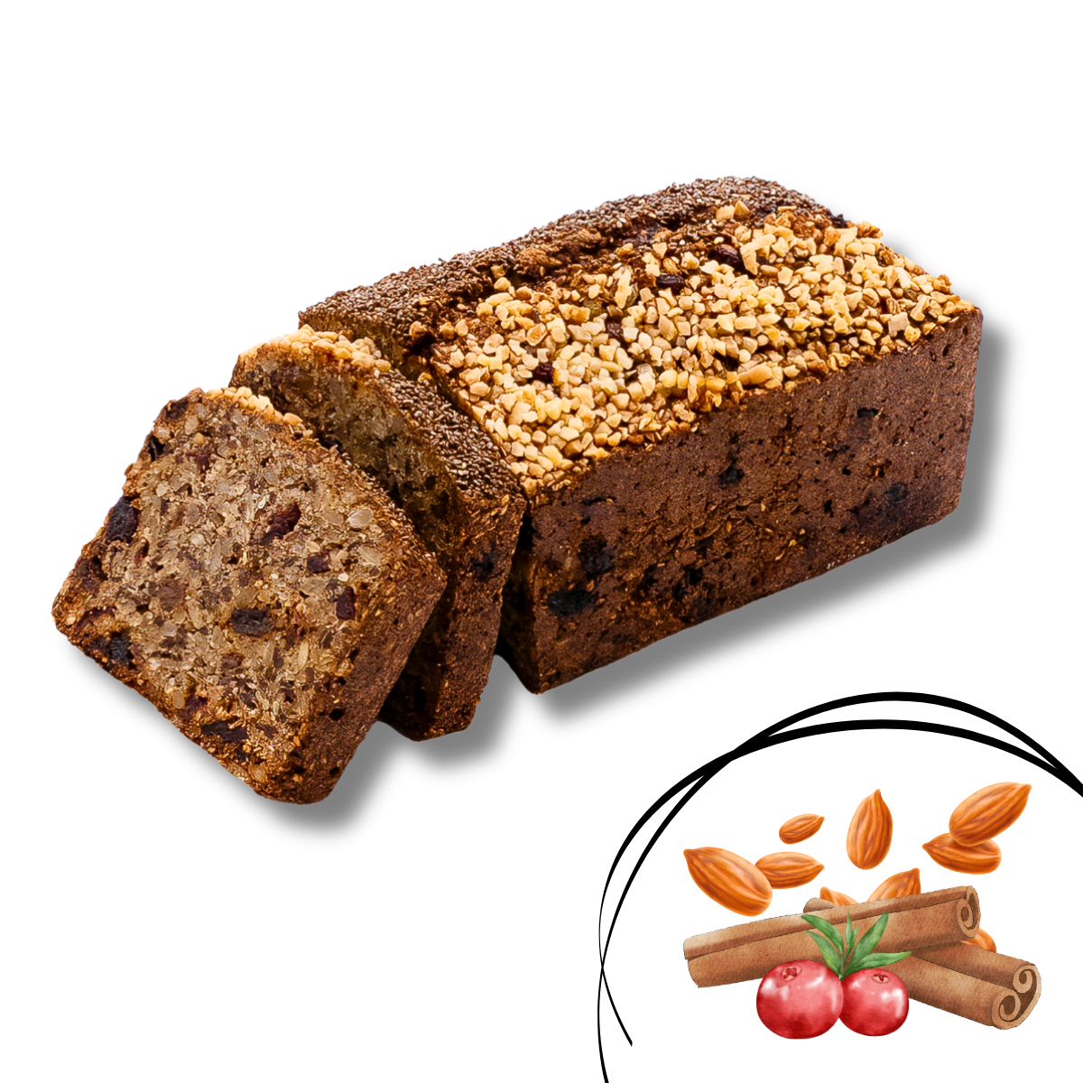 Kornsaaten-Brot mit Mandeln und Zimt – Zimttraum