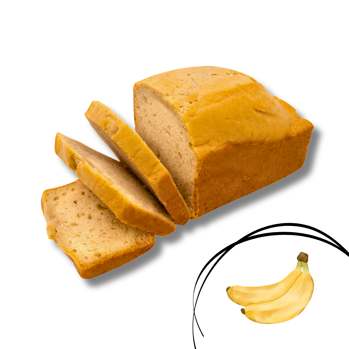 Dinkel-Bananenbrot klassisch - Tropengold