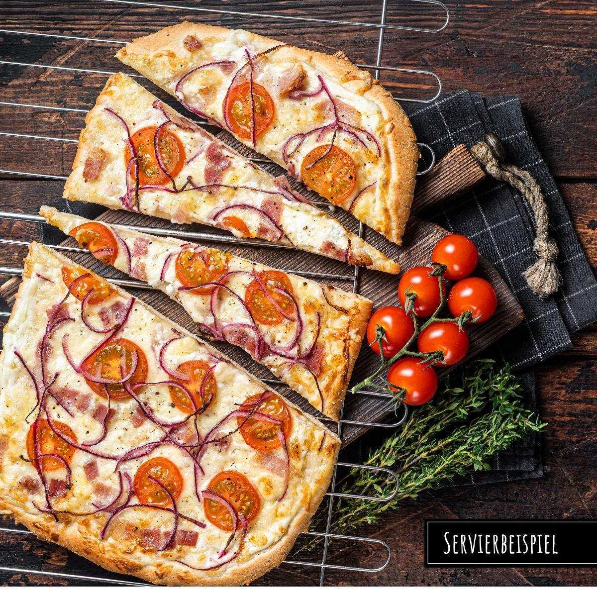 Flammkuchen-Teigboden "Premium", oval