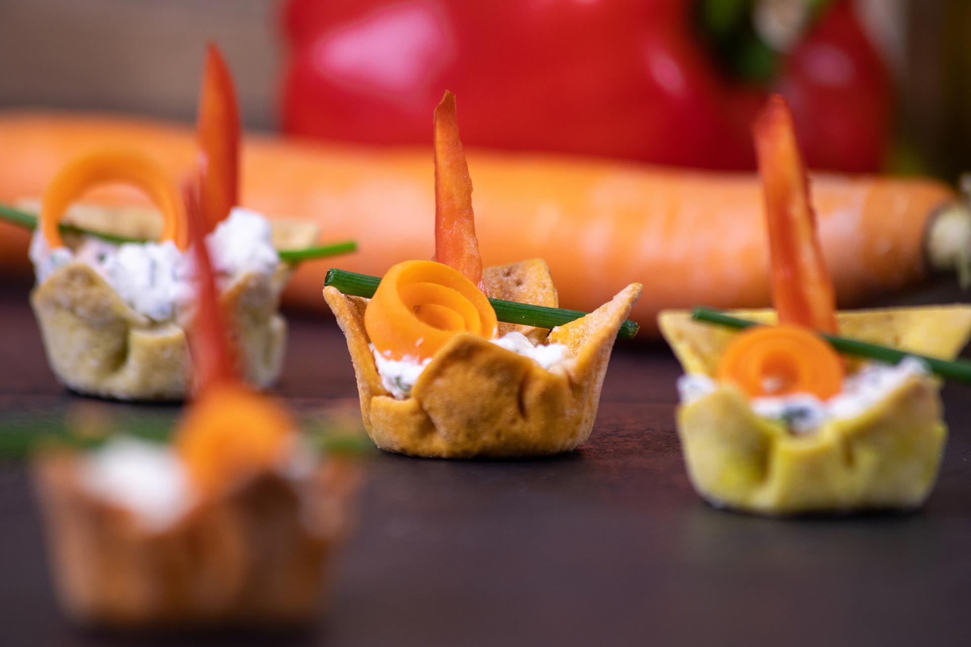 REZEPT: Spicy Cups mit Gemüsesticks