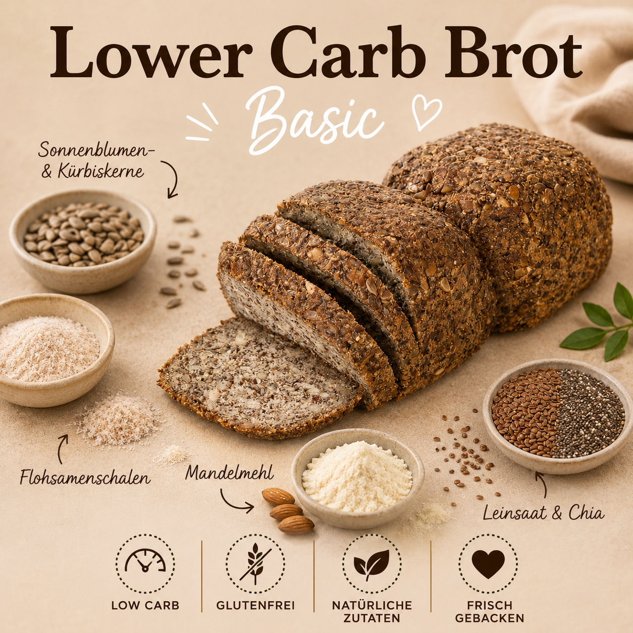 Lower Carb Brot Basic - Purist