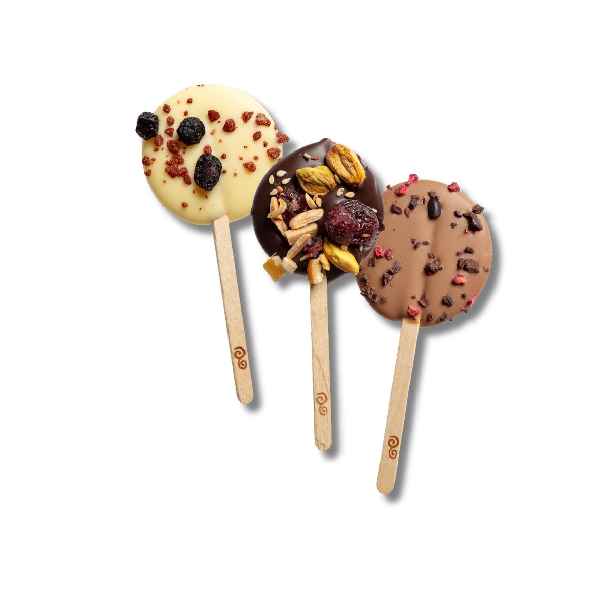 Schoko-Lollies mit Deko